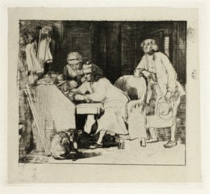 Een Heer aan zijn Bureau door David Wilkie