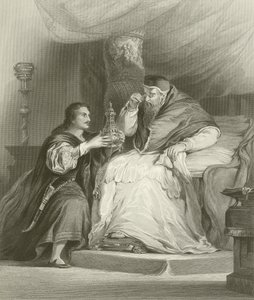 Benvenuto Cellini en de paus door David Wilkie