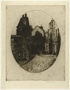 Rue Saint Julien le Pauvre, plaat zes uit de Parijs Set door David Young Cameron