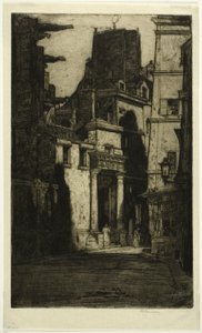 Saint Gervais, Rue des Barres, plaat vier uit de Paris Set door David Young Cameron
