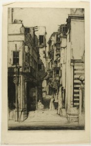 Straat in Caïro door David Young Cameron