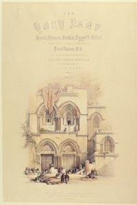 Titelpagina van Deel I van Het Heilige Land, gegraveerd door Louis Haghe, gepubliceerd in Londen, 1842 door David after Roberts