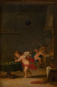 Amoretti in een Alchemistenwerkplaats, ca.1635-37