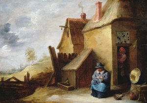 Cottage in een Landschap