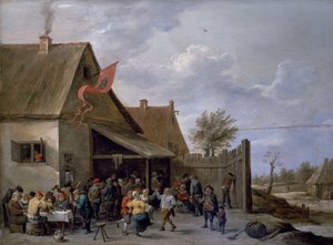 Kermis op Sint-Jorisdag door David Teniers the Younger