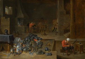 De wapenwinkel door David Teniers the Younger
