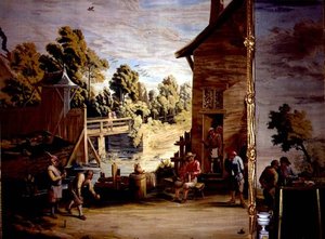 Het Spel van Bowls door David Teniers the Younger