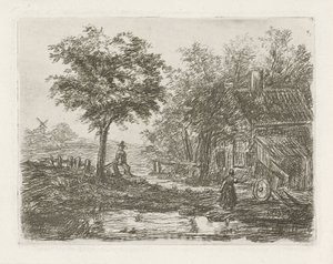 Boerderij aan het water door David van der Kellen