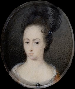 Miniatuur van Hedvig Sofia, Prinses van Zweden, c.1700 door David von Krafft