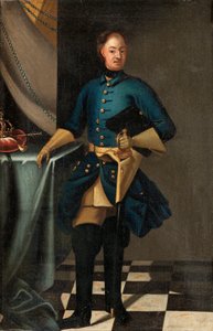 Portret van koning Karel XII van Zweden door David von Krafft