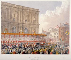 Koninklijke Processie langs de Oostkant van St Paul