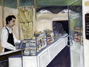 Bakkerij St. Germain, 2017 (acryl op doek)