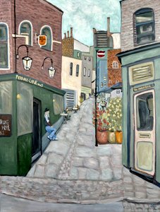 Haunted Pub Hampstead, 2018 (acryl op doek)
