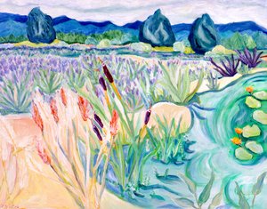 Sauvie Landschap, 2015 (acrylverf op doek)