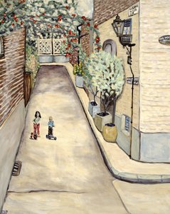 Watch House Hampstead, 2017 (acryl op doek) door Deborah Eve Alastra