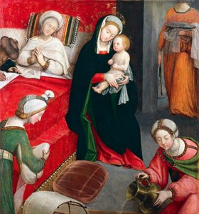 Geboorte van St. Johannes de Doper door Defendente Ferrari