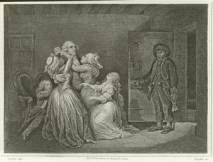 Louis XVI en zijn familie (gravure)