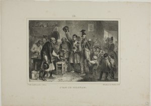 Het is een paal door Denis Auguste Marie Raffet