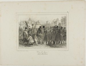 Lang leven voor de troepen! door Denis Auguste Marie Raffet