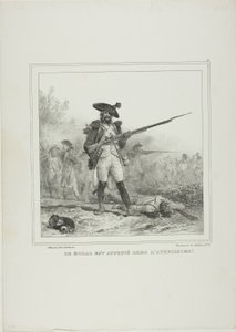 Het moreel wordt beïnvloed door de Oostenrijkers! door Denis Auguste Marie Raffet
