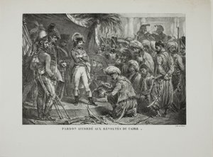 Vergiffenis verleend aan de rebellen in Caïro door Denis Auguste Marie Raffet