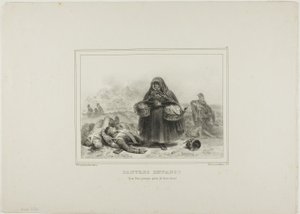 Arme kinderen! Moge God medelijden hebben met hun zielen! door Denis-Auguste-Marie Raffet