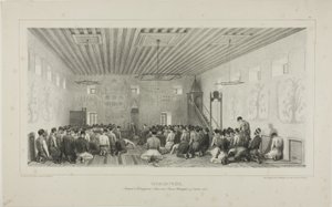 Biddende Tartaren, Istrimdjami-Kara-sou-Bazar, Krim, 19 oktober 1837 door Denis Auguste Marie Raffet