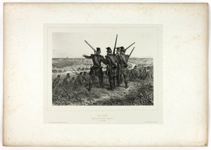 Sint Pieter!, uit Souvenirs d’Italie: Expédition de Rome door Denis Auguste Marie Raffet