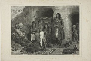 Tsiganes Bergwoning door Denis Auguste Marie Raffet