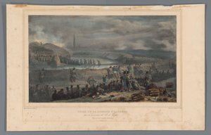 Verovering van de lunette St. Laurent, 1832 door Denis Auguste Marie Raffet