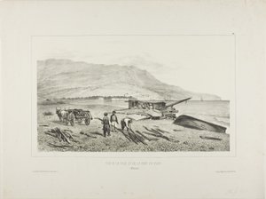 Gezicht op het dorp en de baai van Jalta, de Krim, 15 augustus 1837