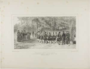 Walachijse Ronde, uitgevoerd door de Tsiganes en gedanst door de muzikanten van het Tweede Regiment ten huize van Prins Ghika, Ghospodar, Walachije