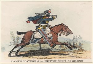 Het nieuwe kostuum van de Britse lichte dragonders