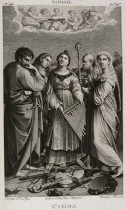 Denis-Sébastien Leroy, Chataigner en Bovinet - Heilige Cecilia, naar Rafaël - 1802-1815 door Denis Sebastien Leroy