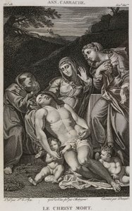 Denis-Sébastien Leroy, Chataigner en Dennel - De dode Christus, naar Annibale Carracci - 1802-1815 door Denis Sebastien Leroy