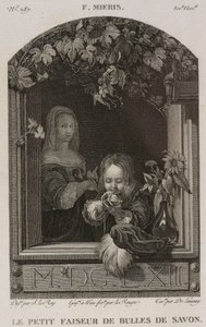 Denis-Sébastien Leroy, Lerouge en De Launay - De zeepbellenmaker, naar Frans van Mieris de Oude - 1802-1815 door Denis Sebastien Leroy