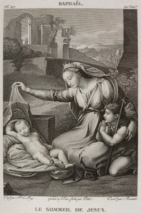 Denis-Sébastien Leroy, Petit en Bovinet - De slaap van Jezus, naar Rafaël - 1802-1815 door Denis Sebastien Leroy