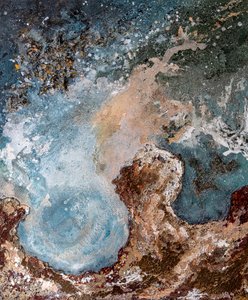 Aards abstract profiel