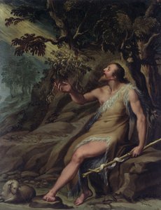 Sint Johannes de Doper in de wildernis door Denys Calvaert