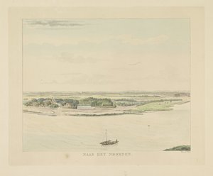 Gezicht op de Waal ten noorden van Nijmegen