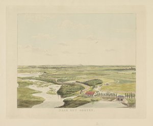 Gezicht op het landschap ten oosten van Nijmegen door Derk Anthony van de Wart