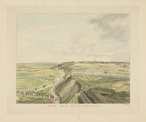 Gezicht op het landschap ten zuidoosten van Nijmegen door Derk Anthony van de Wart