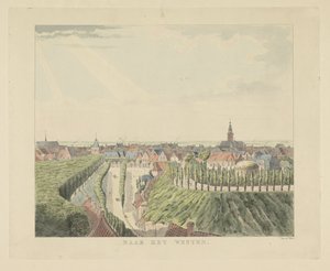 Nijmegen, zicht vanuit de Belvédère richting het westen