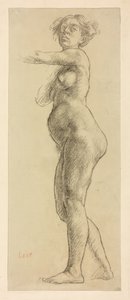 Een studie van een vrouwelijk figuur door Derwent Lees