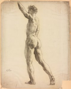 Een studie van een mannelijk figuur door Derwent Lees