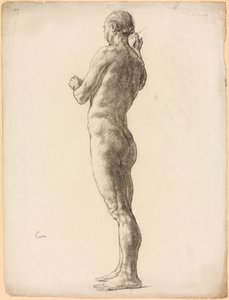 Een studie van een mannelijk figuur door Derwent Lees