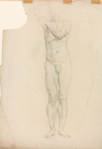 Een studie van een mannelijk figuur