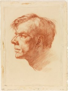 Portret van John Fothergill, ca. 1907 (sanguine op papier) door Derwent Lees