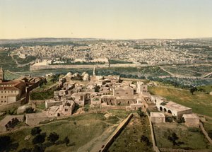Algemeen Uitzicht, Jeruzalem, Heilig Land, c.1890-c.1900