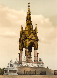 Albert Memorial, Londen, ca. 1890-1900 door Detroit Publishing Co.
